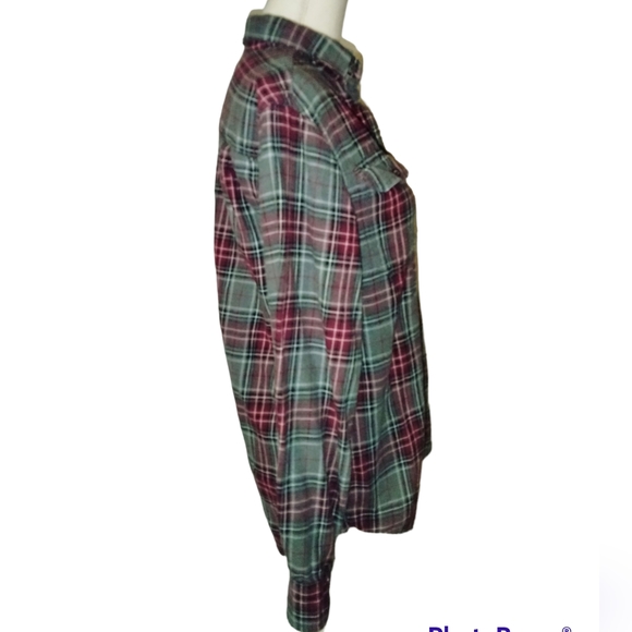 Men's Faded Glory Long-Sleeve Button-Up Flannel (Small 34-36) - Picture 6 of 11